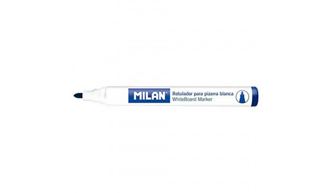 Felt-tip pens Milan Whiteboard Blue (12 Pieces)