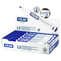 Felt-tip pens Milan Whiteboard Blue (12 Pieces)