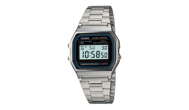 Unisex Watch Casio A158WA-1 Black Silver (Ø 33 mm)