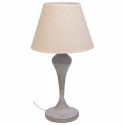 Galda lampa Alexandra House Living Balts Pelēks Metāls Drāna 220-240 V 25 x 46 x 25 cm