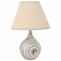 Galda lampa Alexandra House Living Balts Polirezīns 220-240 V 14 x 25 x 14 cm