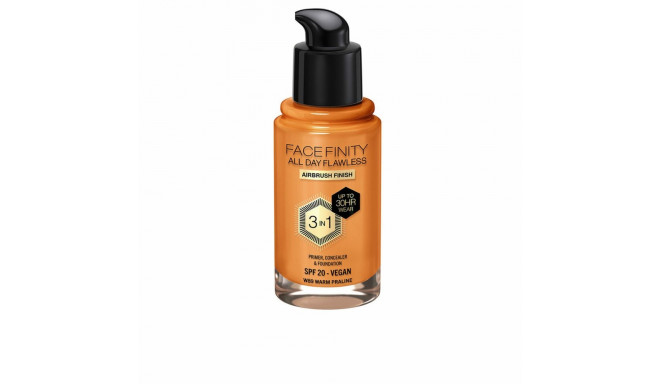 Meigi aluskreem Max Factor Face Finity All Day Flawless 3-in-1 Spf 20 Nº W89 Warm praline 30 ml