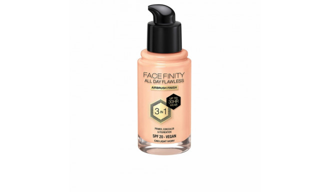 Crème Make-up Base Max Factor Face Finity All Day Flawless 3-in-1 Spf 20 Nº C40 Light ivory 30 ml