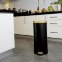 Rubbish Bin Kitchen Move   Black Matte back 30 L