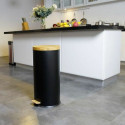 Rubbish Bin Kitchen Move   Black Matte back 30 L