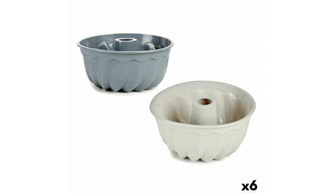 Baking Mould Kinvara HH026 HH026 Light grey Dark grey Silicone 22 x 10 x 22 cm Ring (6 Units)