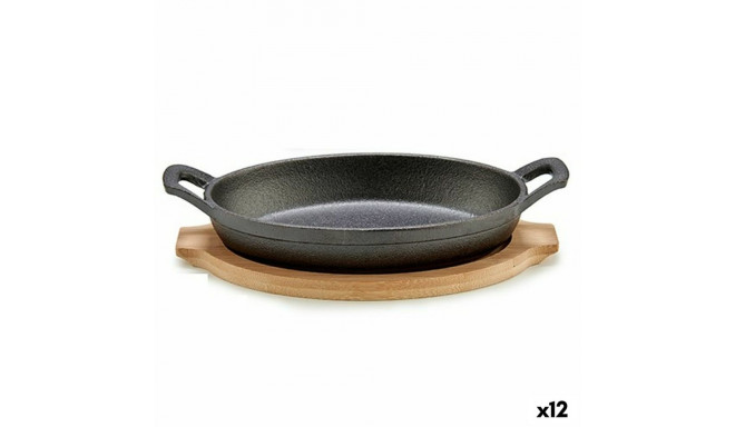 Casserole Dish for Serving Tapas Kinvara 1277SJ5103 1277SJ5103 Brown Grey Wood 22,5 x 4,5 x 12,5 cm 
