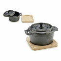 Saucepan Brown Black Bamboo Forged steel 13 x 10 x 8,5 cm (12 Units) Saucepan Brown Black Bamboo Forged steel 13 x 10 x 8,5 cm (12 Units)