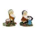 Valgustikaunistus Home ESPRIT Mitmevärviline 11,5 x 11 x 15,2 cm (2 Ühikut)