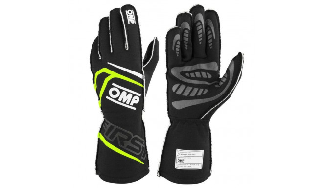 Gloves OMP FIRST Black S FIA 8856-2018