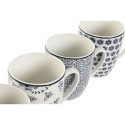 Набор из 4 кружек Mug Home ESPRIT Синий Белый Фарфор 340 ml