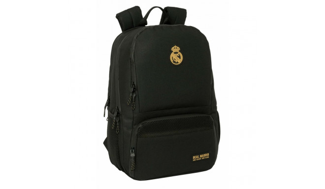 Padel backpack Real Madrid C.F. Black 30 x 42 x 17 cm