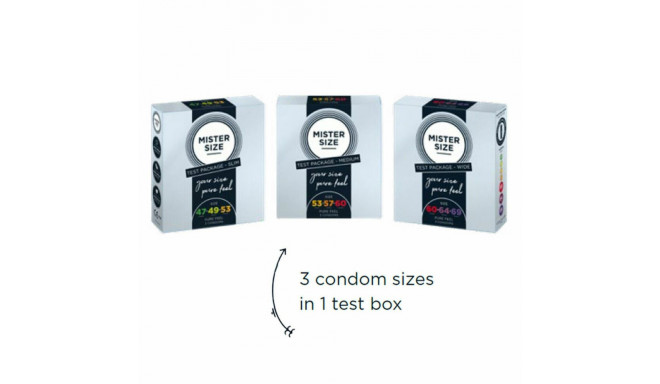 Condoms Mister Size Test Packege Slim