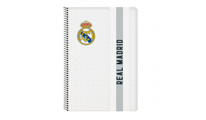 Notebook Real Madrid C.F. White Grey A4 80 Sheets