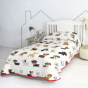 Bedspread (quilt) HappyFriday Multicolour Single Dog