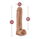 Realistlik dildo Blush Au Naturel TPE Ø 5,1 cm