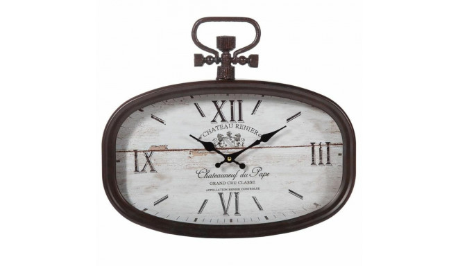 Wall Clock Alexandra House Living White Brown Metal 45 x 2 x 40 cm