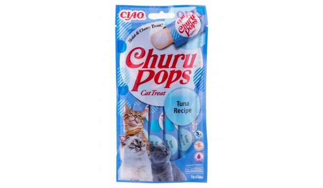 Snack for Cats Inaba Churu Pops Tuna Recipe Тунец Рыба 4 x 15 g