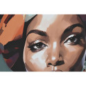 Canvas Home ESPRIT Golden polystyrene Canvas Colonial African Woman 82 x 3,5 x 122 cm (2 Units)