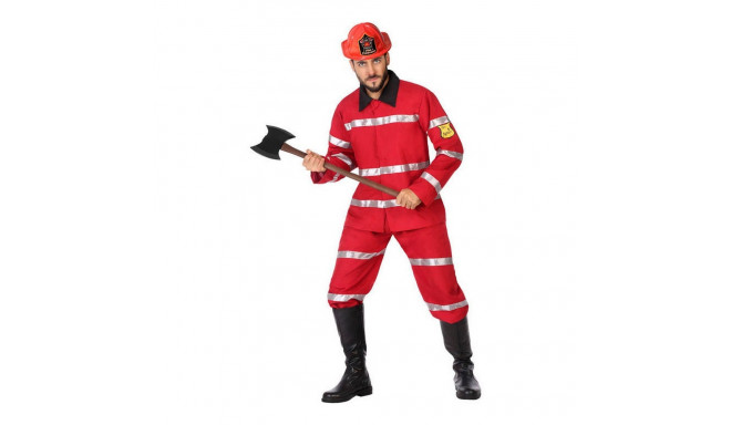 Costume for Adults DISFRAZ BOMBERO XS-S Shine Inline 57034 Red Fireman XS/S (2 Pieces)