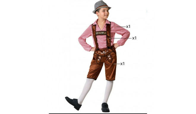 Children's costume Brown German - 5-6 Years