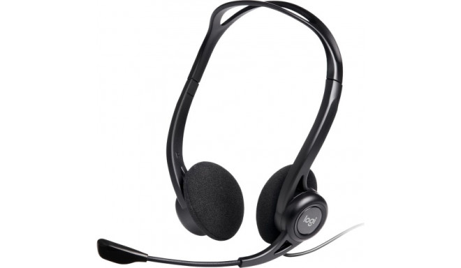 Logitech 960 Wired Headset, USB-A, Black (SPEC)