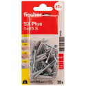 FISCHER dowels with screws SX Plus S, 5x25 mm, 20 pcs.