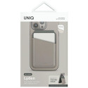 UNIQ Lyden DS magnetic RFID wallet and phone stand beige-green/ivory-lichen green