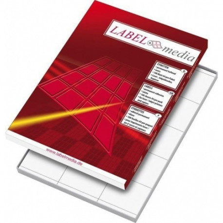 Ddhesive labels LabelMedia, A4, White 210x297 mm, (100vnt.) 0707-750