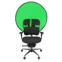 4smarts Canvas Green-Screen Chroma-Key mounted on the chair handle; diameter 110cm 460516