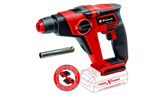 Cordless hammer drill EINHELL TE-HD 18/12 Li Solo, 18 V, 1.3 J, SDS-plus, without battery