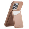UNIQ Coehl Esme magnetic wallet with mirror and stand beige/dusty nude UNIQ Coehl Esme magnetic wallet with mirror and stand beige/dusty nude
