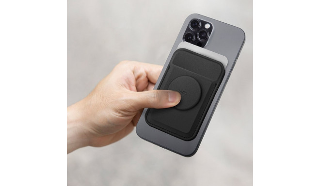 UNIQ Flixa magnetic card wallet with stand navy blue