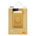 UNIQ Flixa magnetic card wallet with stand yellow/canary yellow MagSafe