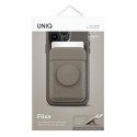 UNIQ Flixa magnetic card wallet with support gray/flint gray MagSafe