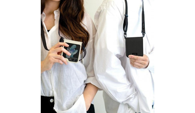 Araree Canvas Diary Case Sam Z Flip5 F731 ivory AR10-01778B