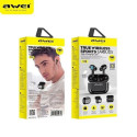 AWEI Bluetooth 5.0 T29 TWS headphones + docking station white/white
