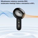 AWEI Bluetooth 5.3 T66 TWS headphones + docking station black/black