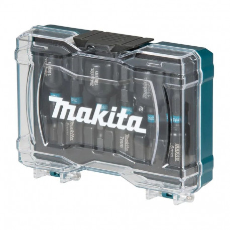 MAKITA SOCKET SET 1/4" 50mm 6pcs IMPACT BLACK