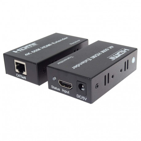 PremiumCord 4Kx2K@60Hz HDMI2.0 extender 60m ,over one LAN cable Cat5e/Cat6/Cat7