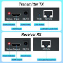 PremiumCord 4Kx2K@60Hz HDMI2.0 extender 60m ,over one LAN cable Cat5e/Cat6/Cat7