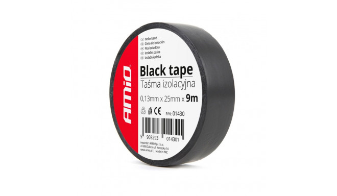 Must teip 0,13 mm x 25mm x 9m