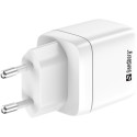 "Sandberg 441-52 Charger 35W 2-Port USB-C/USB-A Weiß"