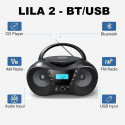 Radio player CD LILA2 USB/BT silver