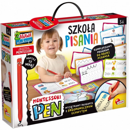 Educational set Montessori Pen Writing school with 18 tablets