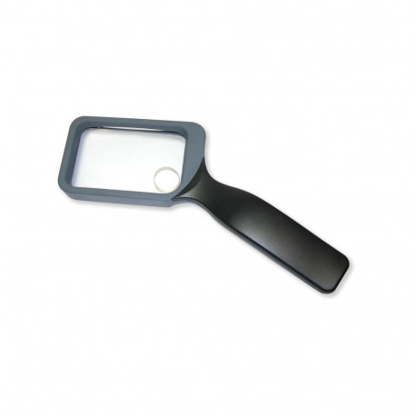 Carson 2X (85 x 50 mm) magnifying glass with handle and 8x spot