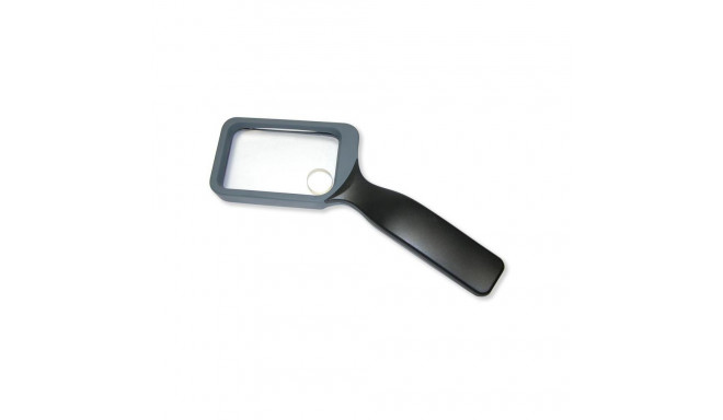 Carson 2X (85 x 50 mm) magnifying glass with handle and 8x spot
