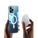 Anti Shock 1,5 mm Mag case for iPhone 12 Mini 5,4" transparent big hole
