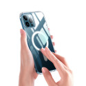 Anti Shock 1,5 mm Mag case for iPhone 12 Mini 5,4" transparent big hole