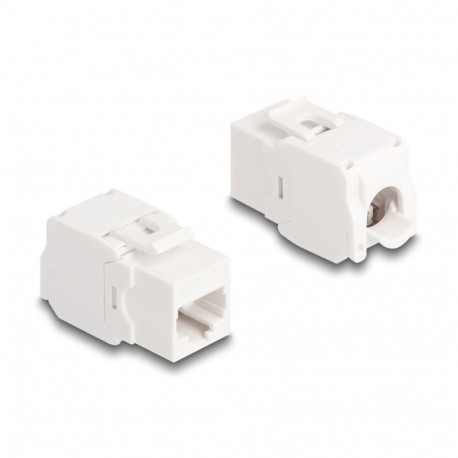 Modularpesa RJ45 Cat6a varjestamata tööriistavaba, valge